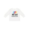 thumbnail image 1 of Inktastic My 1st Marathon Race Boys or Girls Long Sleeve Toddler T-Shirt, 1 of 5