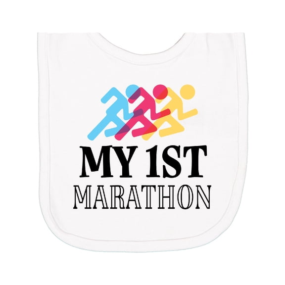 Inktastic My 1st Marathon Race Newborn Bib