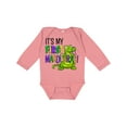 thumbnail image 1 of Inktastic My 1st Mardi Gras Cute Alligator with Beads Boys or Girls Long Sleeve Baby Bodysuit, 1 of 5