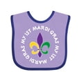 thumbnail image 1 of Inktastic My 1st Mardi Gras Fleur De Lis Party Boys or Girls Baby Bib, 1 of 4