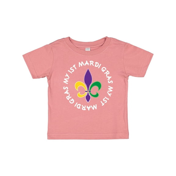 Inktastic My 1st Mardi Gras Fleur De Lis Party Boys or Girls Baby T-Shirt