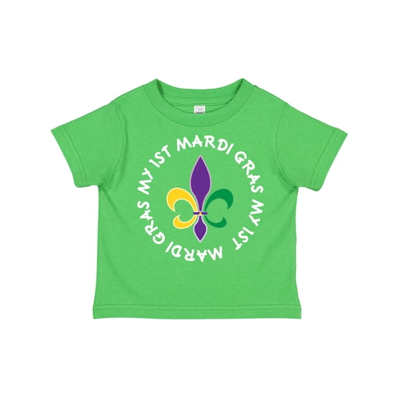 Inktastic My 1st Mardi Gras Fleur De Lis Party Boys or Girls Toddler T-Shirt