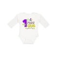 thumbnail image 1 of Inktastic My 1st Mardi Gras with Dots Boys or Girls Long Sleeve Baby Bodysuit, 1 of 5