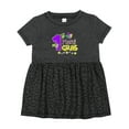 thumbnail image 1 of Inktastic My 1st Mardi Gras with Dots Girls Baby Dress, 1 of 5