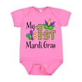 thumbnail image 1 of Inktastic My 1st Mardi Gras with Mask Boys or Girls Baby Bodysuit, 1 of 5