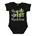 thumbnail image 1 of Inktastic My 1st Mardi Gras with Mask Boys or Girls Baby Bodysuit, 1 of 5