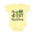 thumbnail image 1 of Inktastic My 1st Mardi Gras with Mask Boys or Girls Baby Bodysuit, 1 of 5
