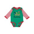 thumbnail image 1 of Inktastic My 1st Mardi Gras with Mask Boys or Girls Long Sleeve Baby Bodysuit, 1 of 5