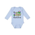 thumbnail image 1 of Inktastic My 1st Mardi Gras with Mask Boys or Girls Long Sleeve Baby Bodysuit, 1 of 5