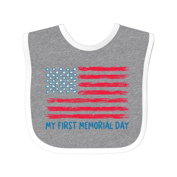 Inktastic My 1st Memorial Day American Flag Boys or Girls Baby Bib