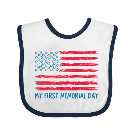 Inktastic My 1st Memorial Day American Flag Boys or Girls Baby Bib