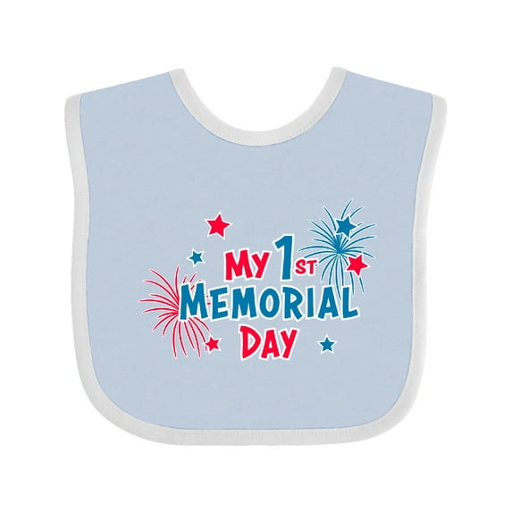 Inktastic My 1st Memorial Day Boys or Girls Baby Bib