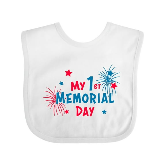 Inktastic My 1st Memorial Day Boys or Girls Baby Bib
