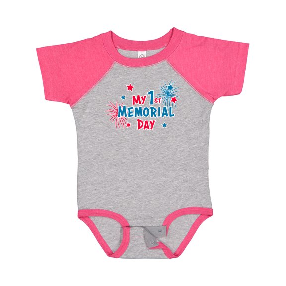 Inktastic My 1st Memorial Day Boys or Girls Baby Bodysuit