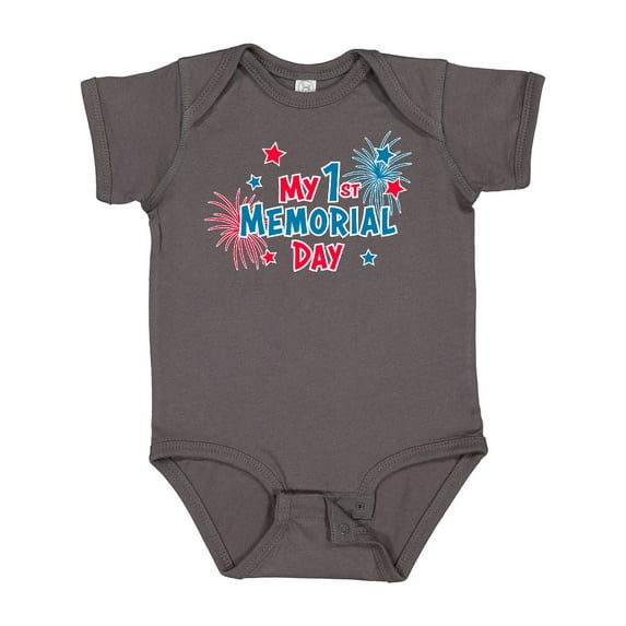 Inktastic My 1st Memorial Day Boys or Girls Baby Bodysuit