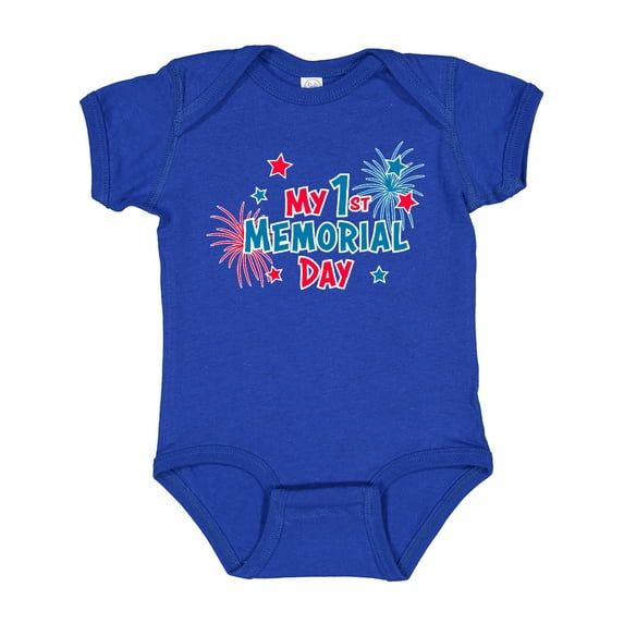 Inktastic My 1st Memorial Day Boys or Girls Baby Bodysuit