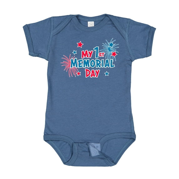 Inktastic My 1st Memorial Day Boys or Girls Baby Bodysuit
