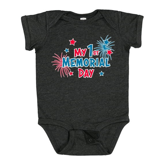 Inktastic My 1st Memorial Day Boys or Girls Baby Bodysuit