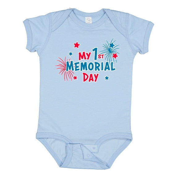 Inktastic My 1st Memorial Day Boys or Girls Baby Bodysuit