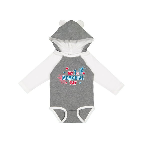 Inktastic My 1st Memorial Day Boys or Girls Long Sleeve Baby Bodysuit