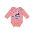 thumbnail image 1 of Inktastic My 1st Memorial Day with Cupcake and Stars Boys or Girls Long Sleeve Baby Bodysuit, 1 of 5