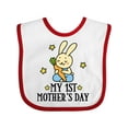 thumbnail image 1 of Inktastic My 1st Mothers Day Boys Boys Baby Bib, 1 of 4