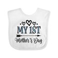 thumbnail image 1 of Inktastic My 1st Mothers Day Girls Baby Bib, 1 of 4