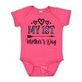 thumbnail image 1 of Inktastic My 1st Mothers Day Girls Baby Bodysuit, 1 of 5
