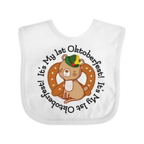 Inktastic My 1st Oktoberfest Baby Bear Boys or Girls Baby Bib