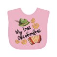 thumbnail image 1 of Inktastic My 1st Oktoberfest Green Hat Accordion and Pretzels Boys or Girls Baby Bib, 1 of 4