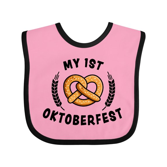 Inktastic My 1st Oktoberfest with Pretzel and Laurels Boys or Girls Baby Bib