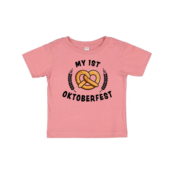 Inktastic My 1st Oktoberfest with Pretzel and Laurels Boys or Girls Baby T-Shirt