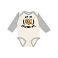 thumbnail image 1 of Inktastic My 1st Oktoberfest with Pretzel and Laurels Boys or Girls Long Sleeve Baby Bodysuit, 1 of 5