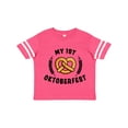 thumbnail image 1 of Inktastic My 1st Oktoberfest with Pretzel and Laurels Boys or Girls Toddler T-Shirt, 1 of 5