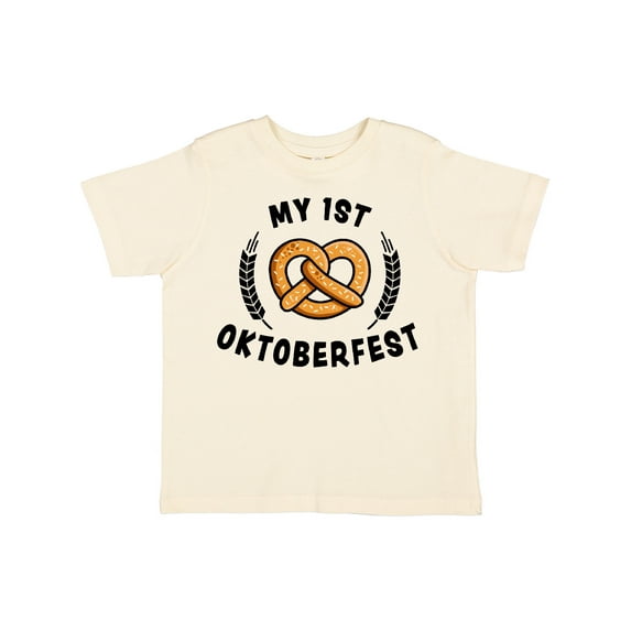 Inktastic My 1st Oktoberfest with Pretzel and Laurels Boys or Girls Toddler T-Shirt