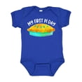 thumbnail image 1 of Inktastic My 1st Pi Day Blue Green Pie Pan Pun Boys or Girls Baby Bodysuit, 1 of 5