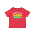 thumbnail image 1 of Inktastic My 1st Pi Day Blue Green Pie Pan Pun Boys or Girls Baby T-Shirt, 1 of 5