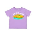 thumbnail image 1 of Inktastic My 1st Pi Day Blue Green Pie Pan Pun Boys or Girls Toddler T-Shirt, 1 of 5