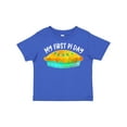thumbnail image 1 of Inktastic My 1st Pi Day Blue Green Pie Pan Pun Boys or Girls Toddler T-Shirt, 1 of 5