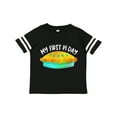 thumbnail image 1 of Inktastic My 1st Pi Day Blue Green Pie Pan Pun Boys or Girls Toddler T-Shirt, 1 of 5