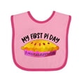 thumbnail image 1 of Inktastic My 1st Pi Day Pink Pie Pan Pun Boys or Girls Baby Bib, 1 of 4