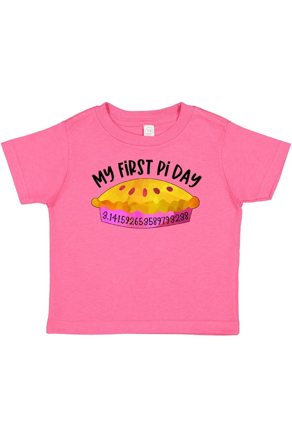Inktastic My 1st Pi Day Pink Pie Pan Pun Boys or Girls Baby T-Shirt