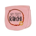 thumbnail image 1 of Inktastic My 1st Rakhi Bracelet, Raksha Bandhan Red and Gold Bracelet Baby Burp Cloth, 1 of 3