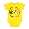 thumbnail image 1 of Inktastic My 1st Rakhi Bracelet, Raksha Bandhan Red and Gold Bracelet Boys or Girls Baby Bodysuit, 1 of 5