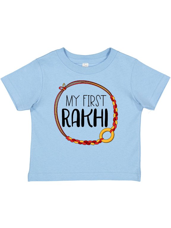 My 1st Rakhi Bracelet, Raksha Bandhan Red and Gold Bracelet Boys or Girls Baby T-Shirt