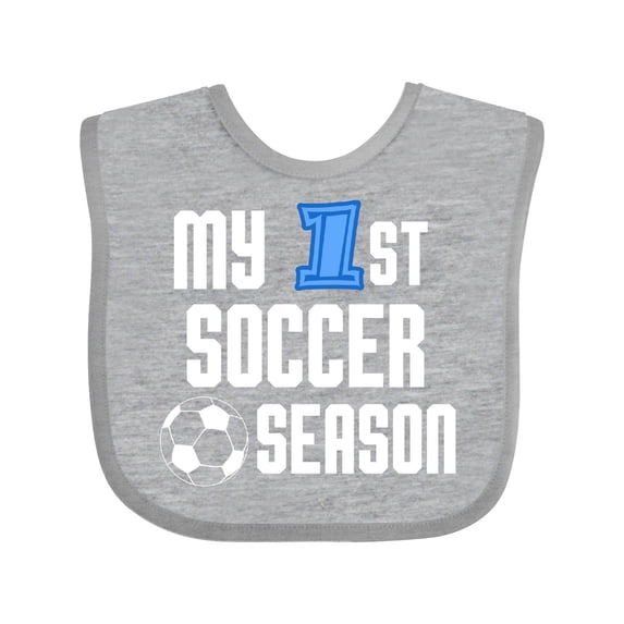Inktastic My 1st Soccer Season Boys Baby Bib
