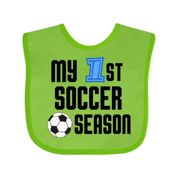 Inktastic My 1st Soccer Season Boys Baby Bib
