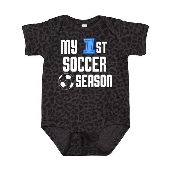 Inktastic My 1st Soccer Season Boys Baby Bodysuit