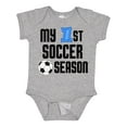 thumbnail image 1 of Inktastic My 1st Soccer Season Boys Baby Bodysuit, 1 of 5