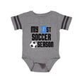 thumbnail image 1 of Inktastic My 1st Soccer Season Boys Baby Bodysuit, 1 of 4